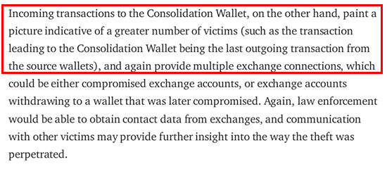 CipherBlade making unfounded conclusions from transaction patterns